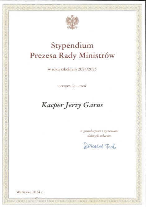 Stypendium Prezesa Rady Ministrów